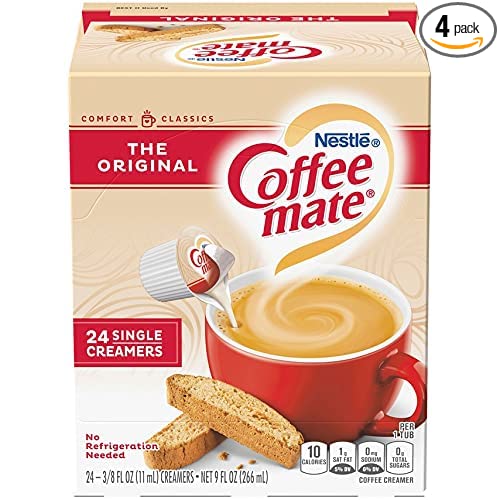 COFFEE MATE The Original Liquid Coffee Creamer 24 Count per box, Pack of 4