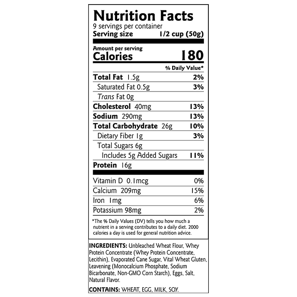 Birch Benders Pancake and Waffle Mix with Whey, Protein, 16 Oz