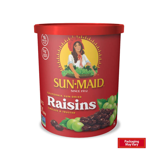 Sun-Maid - Natural California Sun Dried Raisins Snack - 13 Ounce - Whole Natural Dried Fruit - No Sugar Added - Naturally Gluten Free - Non-GMO