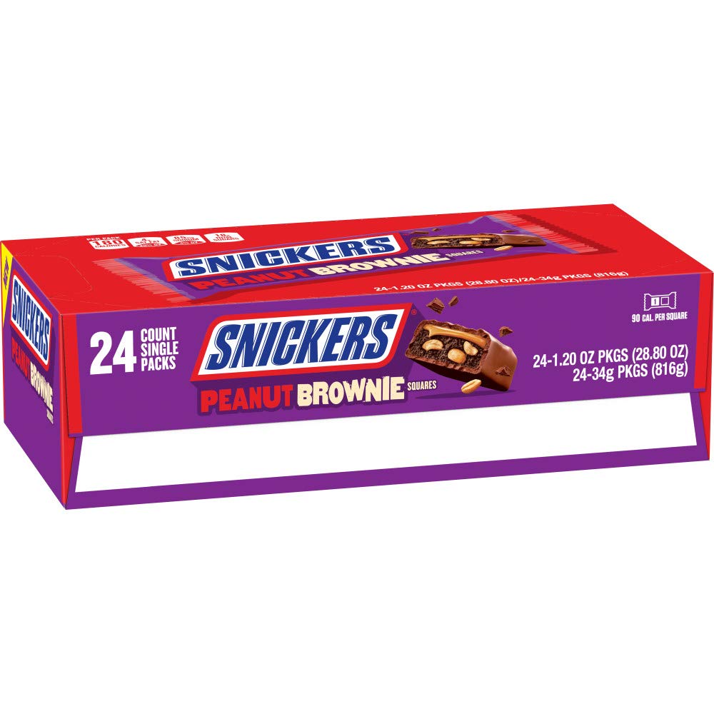 SNICKERS Original, Peanut Butter & Almond Bulk Variety Pack Fun Size  Chocolate Candy Bar Assortment, 44.5 oz, 60 Pieces Bag