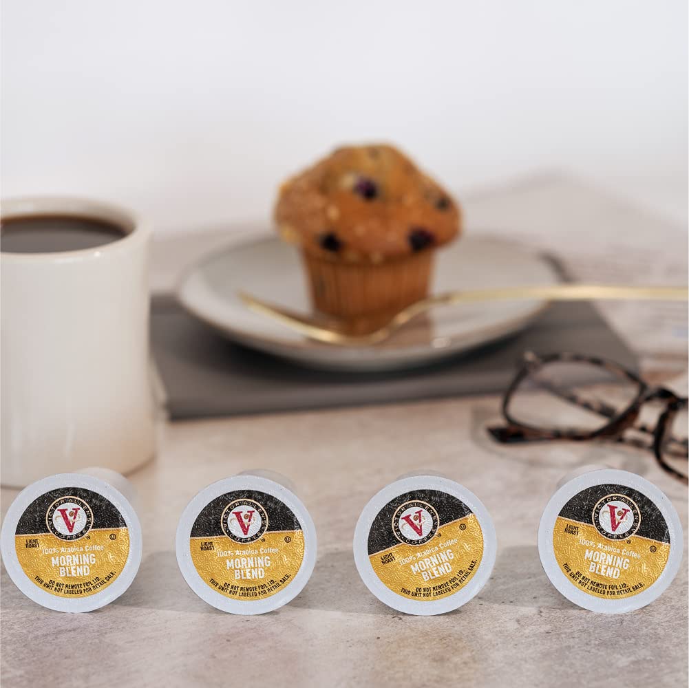 Victor Allen's Coffee K Cups, Morning Blend Single Light Roast Coffee, 42 Count, Keurig 2.0 Brewer Compatible