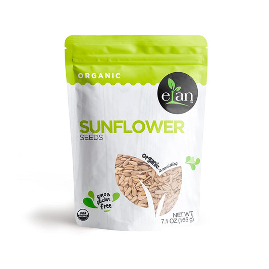 ELAN Organic Sunflower Seeds 8 Pack, 56.8 Oz, Non-GMO, Vegan, Gluten-Free