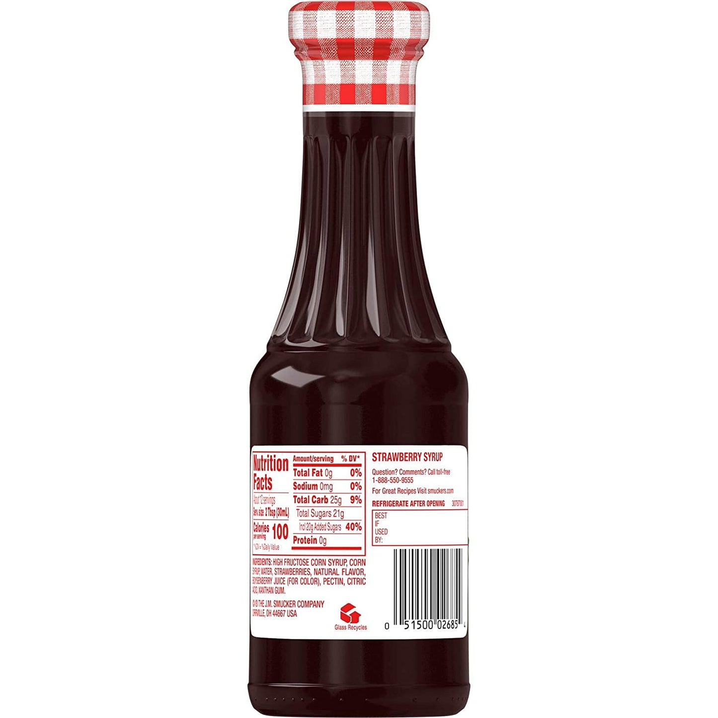 Smucker's Strawberry Syrup, 12 Ounces (Pack of 6)