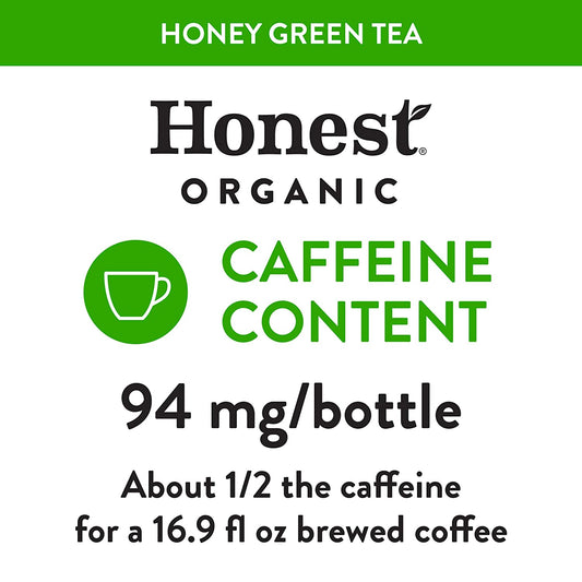 Honest Tea Organic Fair Trade Honey Green Gluten Free, 16.9 Fl. Oz, 12 Pack