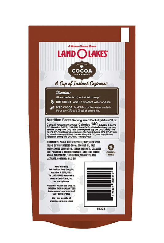 Land O Lakes Cocoa Classics, Hot Cocoa Mix, 1.25-Oz Packets, Chocolate Supreme, 36 Count