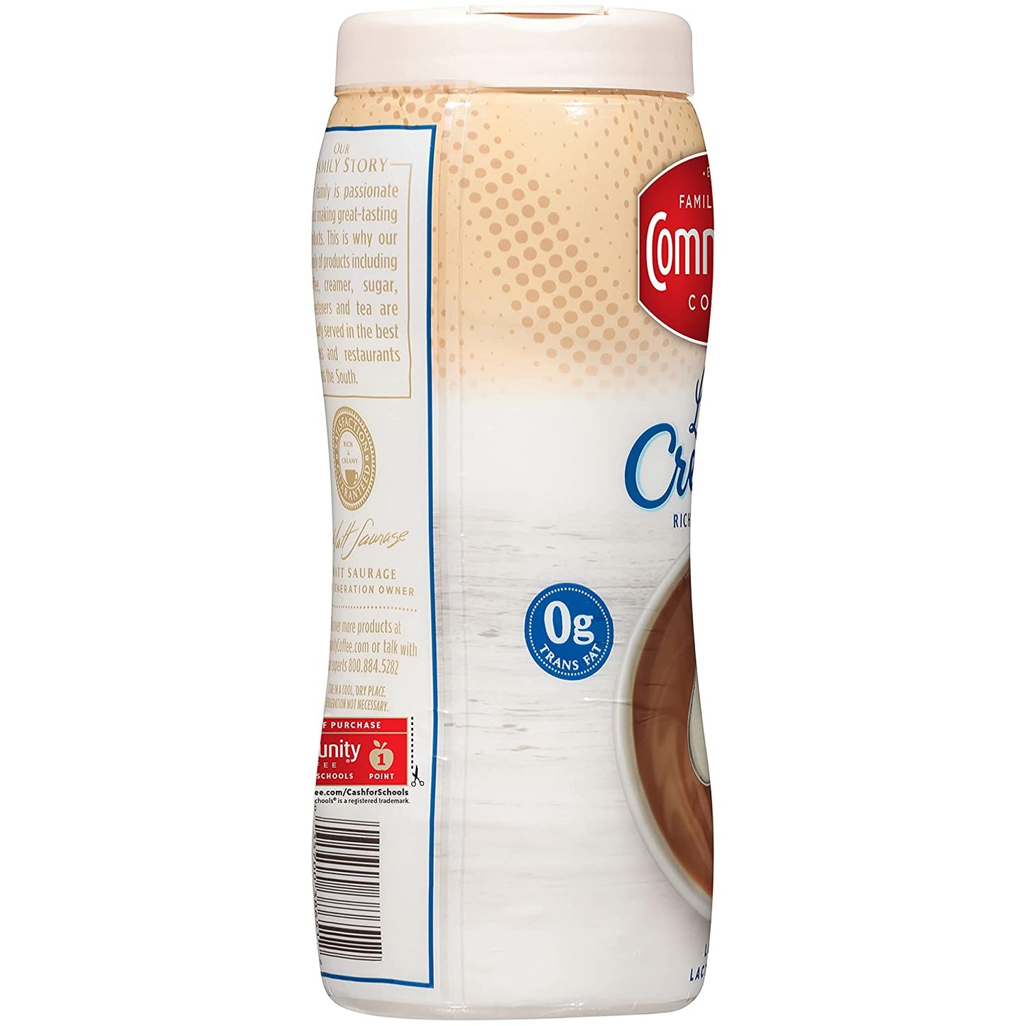 Community Coffee Lite Non-Dairy Powdered Coffee Creamer, 11 Ounce Canister (Pack of 6)