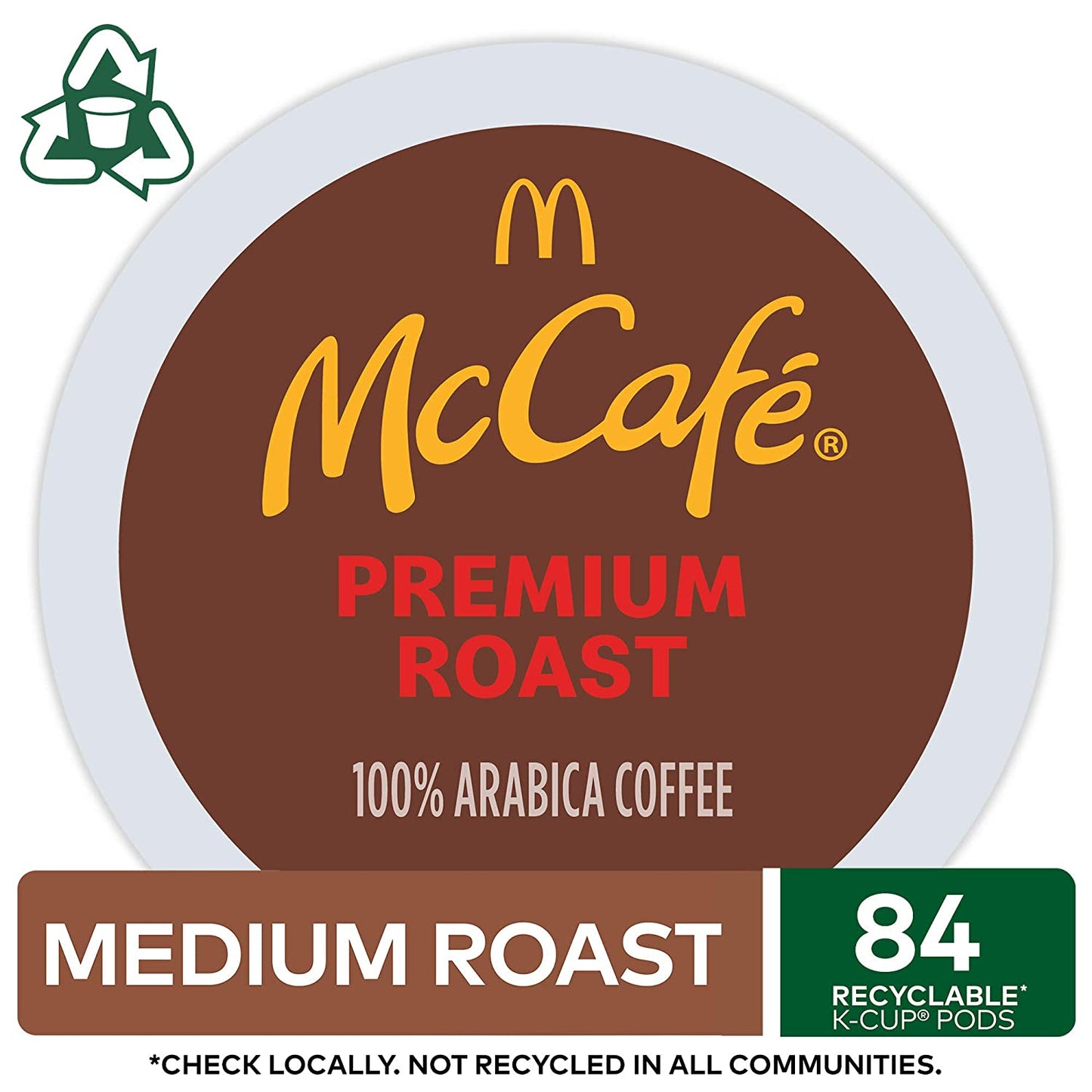 McCafe Premium Medium Roast K-Cup Coffee Pods, Premium Roast, 84 Count