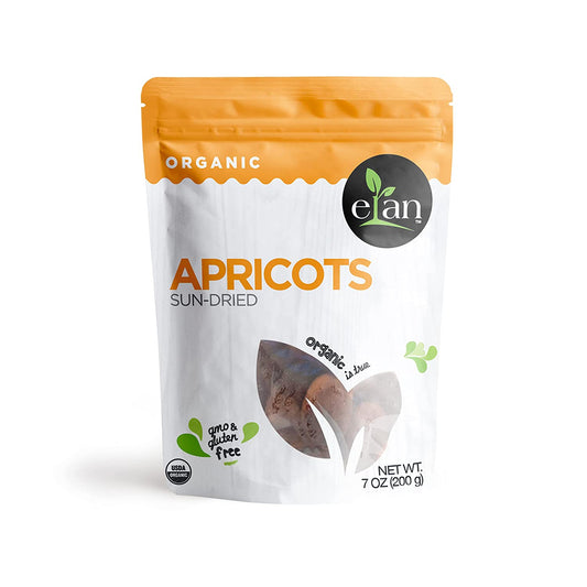 ELAN Organic Sun-Dried Apricots 8 Pack, 56.8 Oz, Non-GMO, Vegan, Gluten-Free