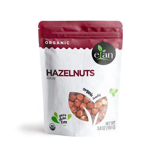 Elan Organic Raw Filbert Hazelnuts 8 Pack, 46.4 Oz, Non-GMO, Vegan, Gluten-Free