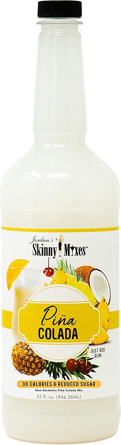 Jordan's Skinny Mixes Cocktail Flavoring Mix, Piña colada, 32 Fl Oz
