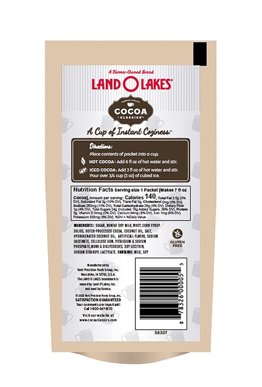 Land O Lakes Cocoa Classics, French Vanilla & Chocolate Hot Cocoa Mix, 1.25-Ounce Packets (Pack of 36)