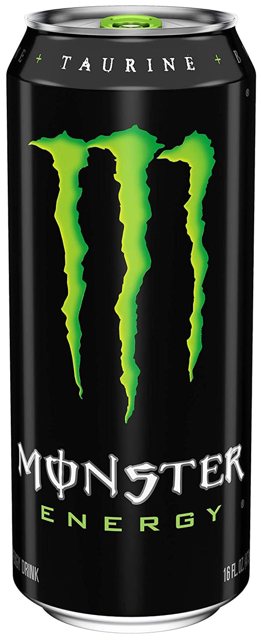 Monster Energy Drink, Green, Original, 16 Ounce (Pack of 24)