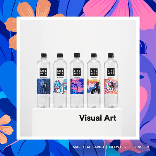 LIFEWTR Premium Purified Water, pH Balanced with Electrolytes For Taste, 23.7 Fl Oz Flip Cap Bottles, 700 mL (12 Count)