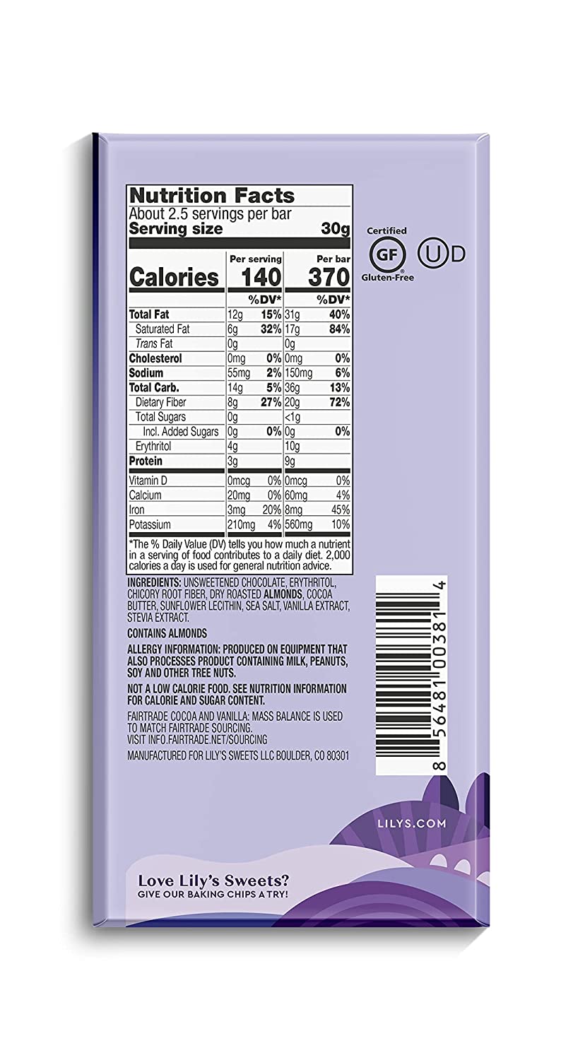 Variety 70% Dark Chocolate Bar Sampler by Lily's | Stevia Sweetened, No Added Sugar, Low-Carb, Keto Friendly | 70% Cocoa | Fair Trade, Gluten-Free & Non-GMO | 2.8 ounce, 4-Pack