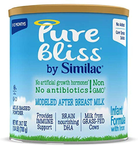 Similac Pure Bliss Infant Formula, Modeled After Breast Milk, Non-GMO, 24.7 Oz