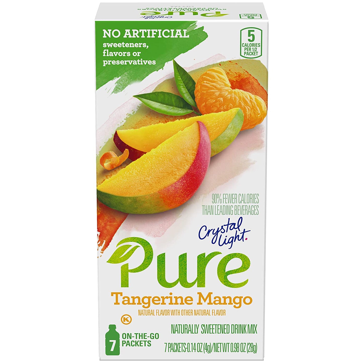 Crystal Light Pure Tangerine Mango Drink Mix (84 On-the-Go Packets, 12 Packs of 7) & Pure Grape Drink Mix (84 On-the-Go Packets, 12 Packs of 7)