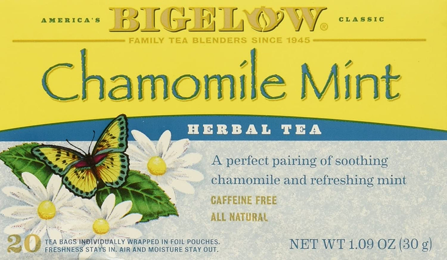 Bigelow Tea Chamomile Mint 20 Bags (Pack of 3)