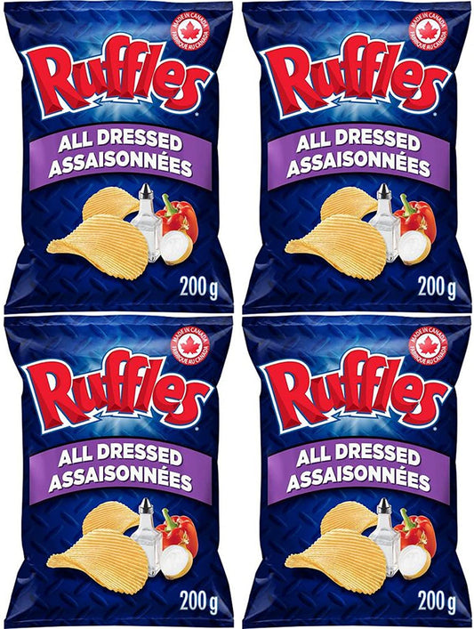 Ruffles All Dressed Chips 200G x 4 Bags + Free Tote (Tony & Annies)