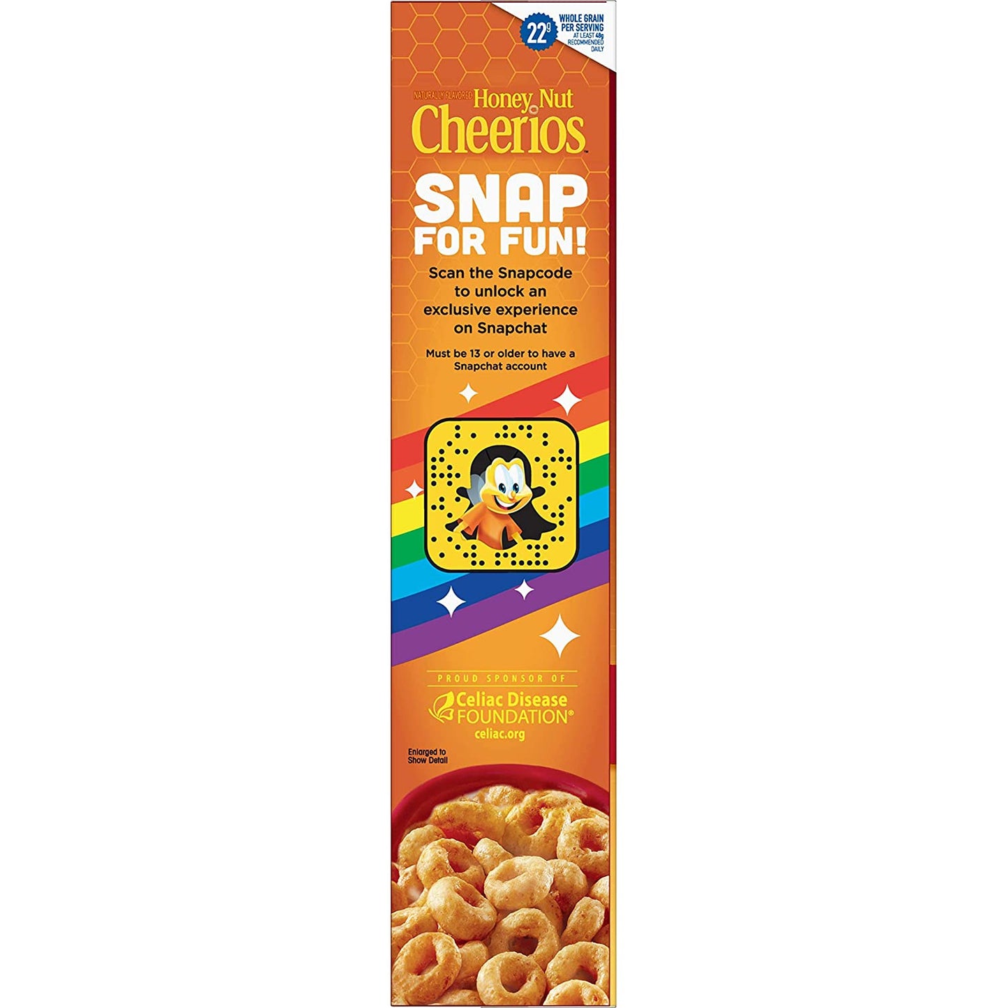 Cheerios Breakfast Cereal, Honey Nut Cheerios with Oats, Gluten Free, 27.2 oz