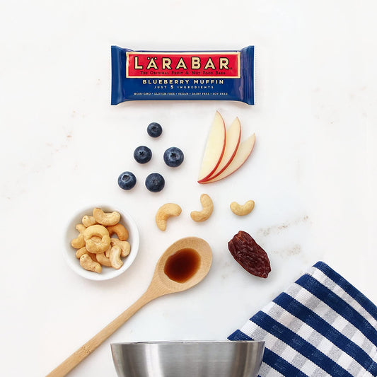 Larabar Bluberry Muffin, Gluten Free Vegan Fruit & Nut Bar, 1.6 oz, 16 ct