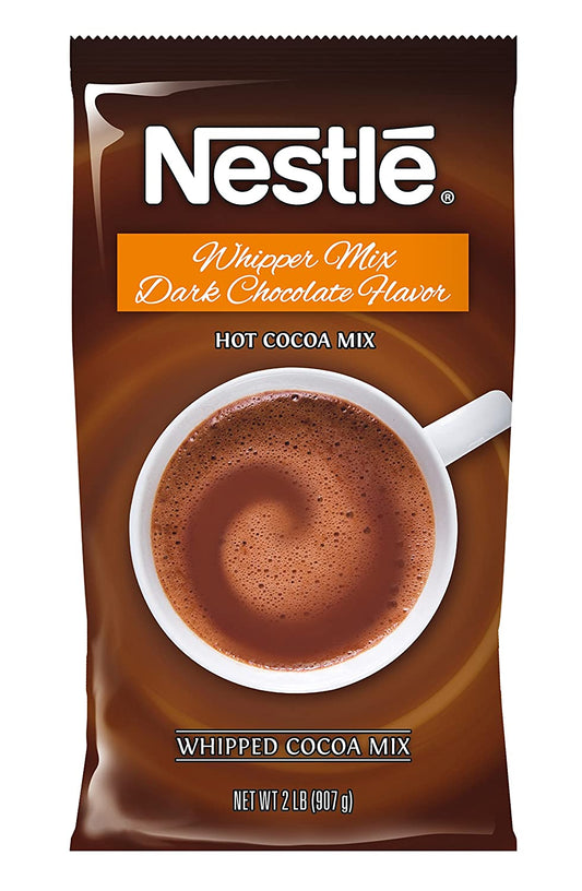 Nestle Hot Chocolate Mix, Dark Chocolate Flavor Hot Cocoa, Bulk Whipped Cocoa, 2 lb.