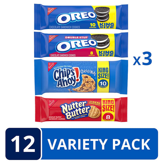 OREO Cookies, CHIPS AHOY! Cookies & Nutter Butter Cookies Variety Pack