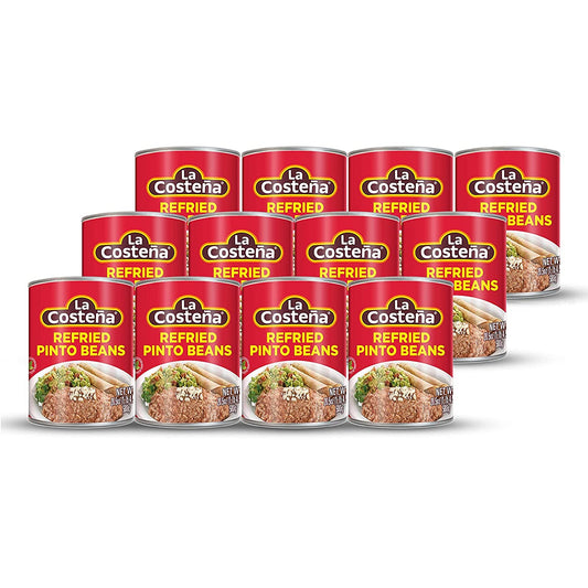 La Costeña Refried Pinto Beans, 20.5 Ounce Can (Pack of 12