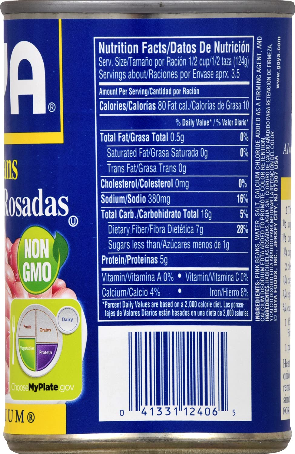 Goya Foods Small White Beans, 15.5 Ounce (Pack of 24)