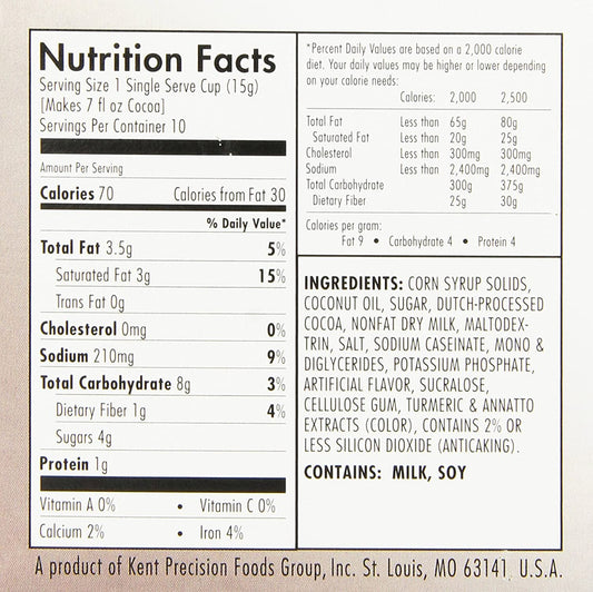 Land O'Lakes Cocoa Classics, Cocoa Supreme Single Serve Hot Cocoa Mix, 0.53 Oz Cups (Pack of 60),00266706