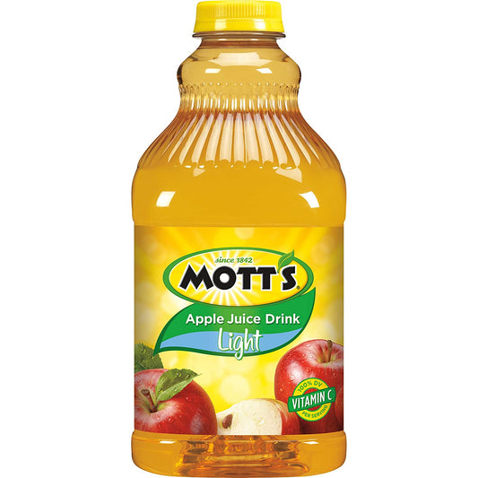 Mott's Apple Light, 64 fl oz bottles (Pack of 8)