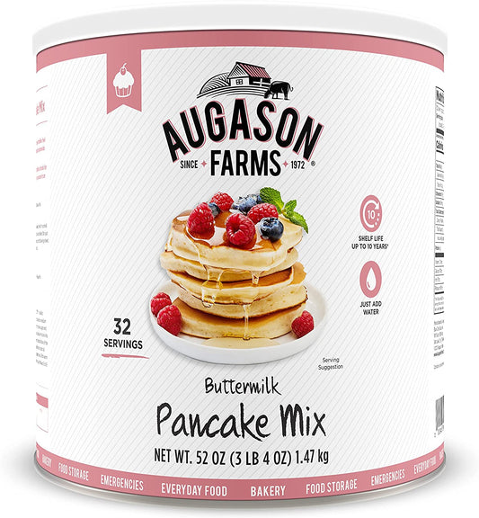 Augason Farms Buttermilk Pancake Mix 3 lbs 4 oz No. 10 Can