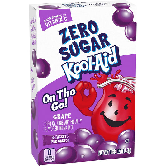 Kool-Aid Sugar-Free Grape On-The-Go Powdered Drink Mix 72 Count