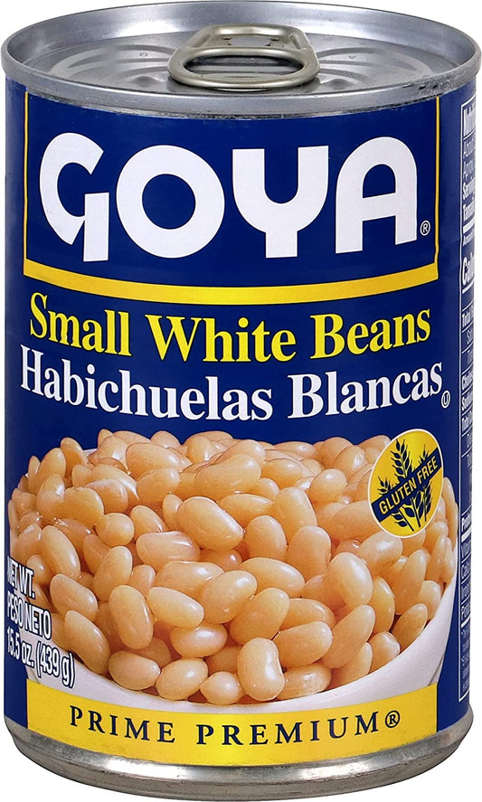 Goya Foods Small White Beans, 15.5 Ounce (Pack of 24)
