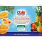 Dole Fruit Bowls Peaches, Mandarin Oranges & Cherry Mixed Fruit Variety Pack, No Sugar Added, Gluten Free Snack, 4 Ounce 12 Total Cups (Pack of 12)