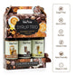 Jordan's Skinny Mixes Classic Coffee Syrup Trio Sugar Free Salted Caramel, Vanilla, Mocha, 12.7 Fl Oz, Pack of 3