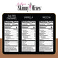 Jordan's Skinny Mixes Classic Coffee Syrup Trio Sugar Free Salted Caramel, Vanilla, Mocha, 12.7 Fl Oz, Pack of 3