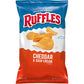 Ruffles Potato Chips, Cheddar Cheese & Sour Cream, 8 Ounce