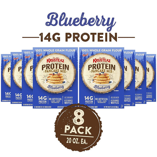 Krusteaz Protein Blueberry Pancake Mix, 20 OZ