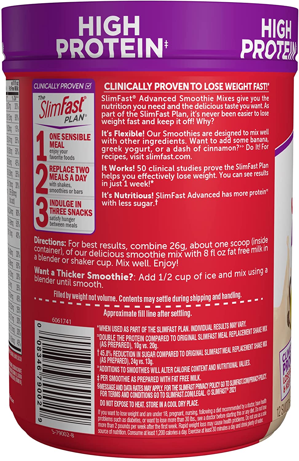 SlimFast Advanced Nutrition High Protein Meal Replacement Smoothie