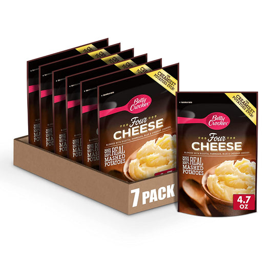 Betty Crocker Hearty Four Cheese Potatoes, 4.7 oz (Pack of 7)