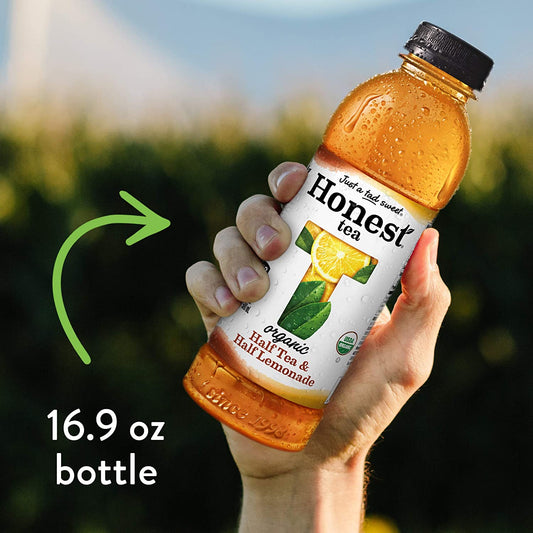 Honest Tea Organic Fair Trade Half Tea & Half Lemonade Gluten Free, 16.9 Fl. Oz, 12 Pack