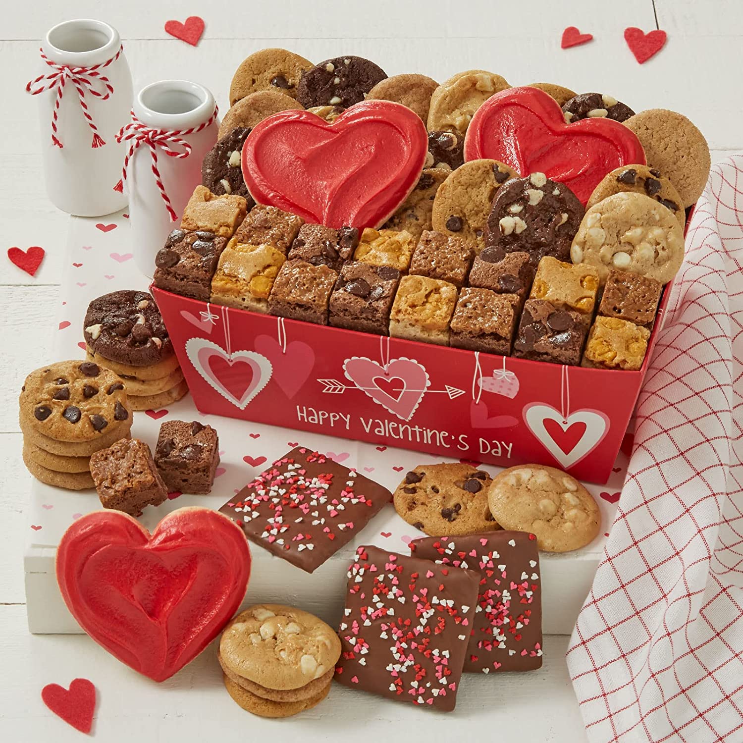 Valentines Basket, Valentine's Day Cookies