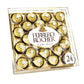 Ferrero Rocher Fine Hazelnut Milk Chocolate Candy, Perfect Valentine's Day Gift, 24 Count, Glamond Gift Box, 10.5 oz