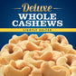 PLANTERS Deluxe Lightly Salted Whole Cashews, 1lb 2.25oz . Resealable Canister - Lightly Salted Cashews & Lightly Salted Nuts